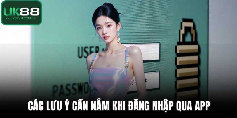 Các lưu ý cần nắm khi đăng nhập qua app