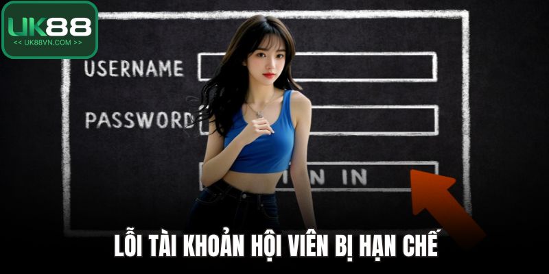 Lỗi tài khoản hội viên bị hạn chế