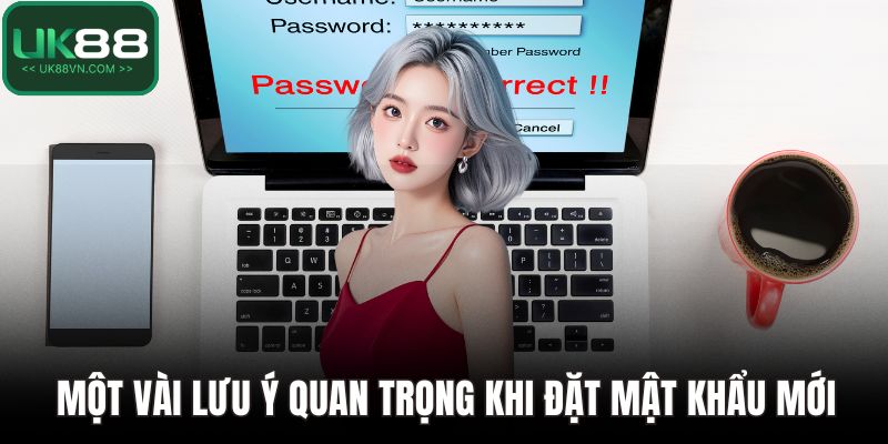 Một vài lưu ý quan trọng khi đặt mật khẩu mới