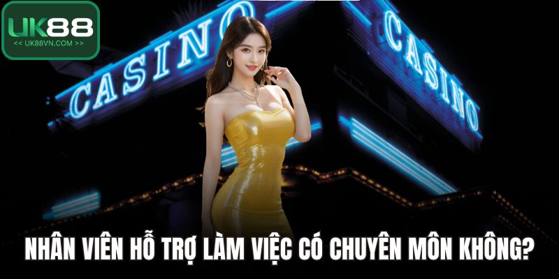 Nhân viên hỗ trợ làm việc có chuyên môn không?